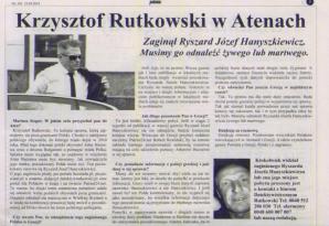 [VIDEO] Ekipa Rutkowskiego rozwiązała zagadkę zniknięcia w Grecji Ryszarda Hanyszkiewicza. Nie został on zamordowany. Polak i dwóch Bułgarów skazanych na dożywocie wyszło na wolność